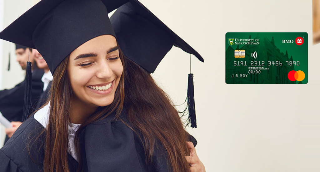 image of B M O University of Saskatchewan Mastercard featuring the university logo