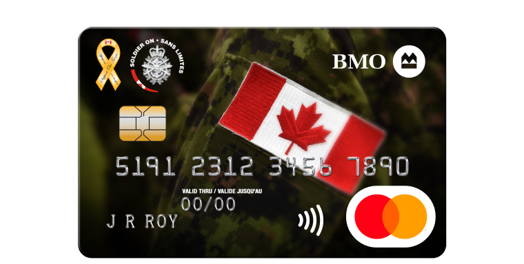 b m o support our troops mastercard